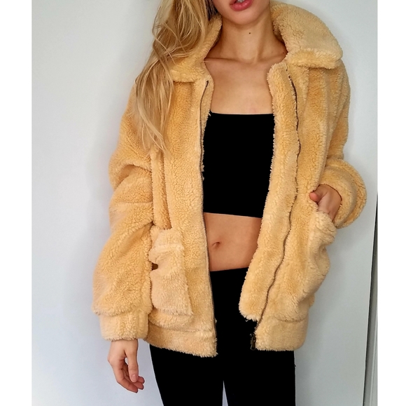 Elodie Jackets & Blazers - Elodie Faux Shearling Teddy Jacket NEW